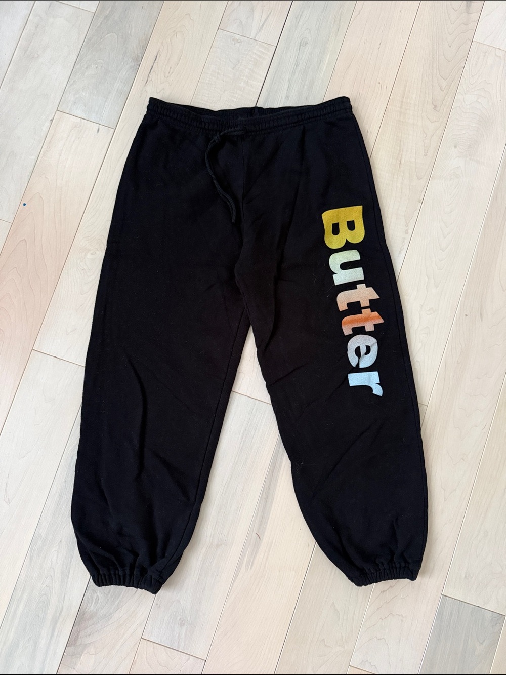 Butter super soft terry Sweatpants with Multicolor Side Logo